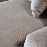 Gray Velvet Right Facing Sectional Sofa with Deep Cushions 14 Gray Velvet Right Facing Sectional Sofa with Deep Cushions
