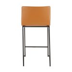 Mara 26 Contemporary Black Metal Camel Faux Leather Counter Stools (Set of 2) 29 Mara 26 Contemporary Black Metal Camel Faux Leather Counter Stools (Set of 2)
