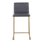 Mara 26 Contemporary Gold and Grey Counter Stools (Set of 2) 20 Mara 26 Contemporary Gold and Grey Counter Stools (Set of 2)