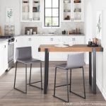 Mara 26 Inch Contemporary Black Metal Grey Faux Leather Counter Stools (Set of 2) 21 Mara 26 Inch Contemporary Black Metal Grey Faux Leather Counter Stools (Set of 2)
