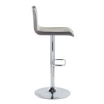 Mara Grey Faux Leather Chrome Contemporary Swivel Barstools (Set of 2) 14 Mara Grey Faux Leather Chrome Contemporary Swivel Barstools (Set of 2)