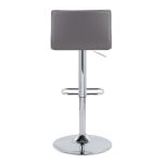 Mara Grey Faux Leather Chrome Contemporary Swivel Barstools (Set of 2) 16 Mara Grey Faux Leather Chrome Contemporary Swivel Barstools (Set of 2)