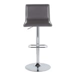 Mara Grey Faux Leather Chrome Contemporary Swivel Barstools (Set of 2) 17 Mara Grey Faux Leather Chrome Contemporary Swivel Barstools (Set of 2)