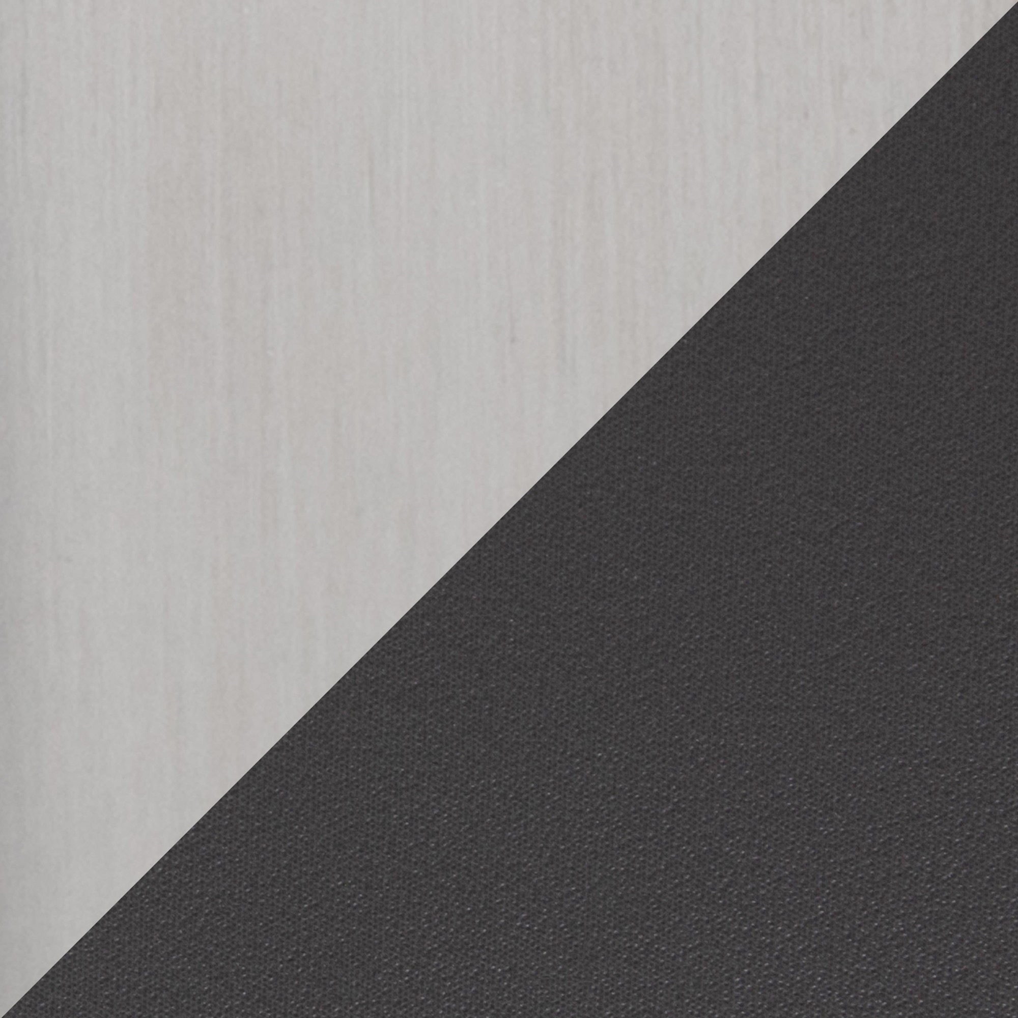 Mara Grey Faux Leather Stainless Steel Contemporary Barstools (Set of 2) 10 Mara Grey Faux Leather Stainless Steel Contemporary Barstools (Set of 2) - Image 10