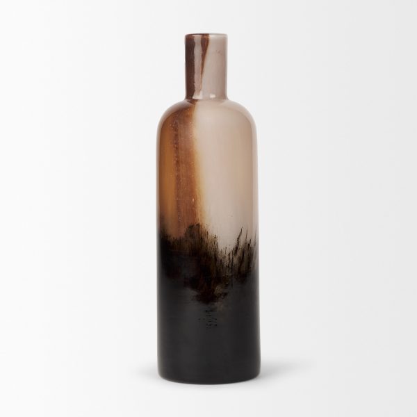 Marans Tall Amber Multi Color Glass Vase 4