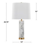 Marbella White Marble and Brass Table Lamps (Set of 2) 23 Marbella White Marble and Brass Table Lamps (Set of 2)