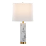 Marbella White Marble and Brass Table Lamps (Set of 2) 17 Marbella White Marble and Brass Table Lamps (Set of 2)