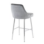 Marcel 25 Chrome Blue Velvet Contemporary Counter Stool (Set of 2) 14 Marcel 25 Chrome Blue Velvet Contemporary Counter Stool (Set of 2)