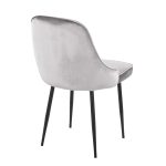 Marcel Black Silver Velvet Contemporary Dining Chairs (Set of 2) 18 Marcel Black Silver Velvet Contemporary Dining Chairs (Set of 2)