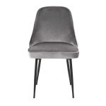 Marcel Black Silver Velvet Contemporary Dining Chairs (Set of 2) 20 Marcel Black Silver Velvet Contemporary Dining Chairs (Set of 2)