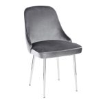 Marcel Blue Velvet Contemporary Dining Chairs (Set of 2) 11 Marcel Blue Velvet Contemporary Dining Chairs (Set of 2)