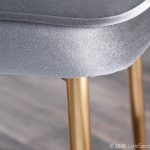 Marcel Contemporary Blue Velvet and Gold Dining Chair (Set of 2) (Set of 2)