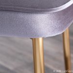 Marcel Gold and Silver Velvet Contemporary Dining Chairs (Set of 2) 13 Marcel Gold and Silver Velvet Contemporary Dining Chairs (Set of 2)