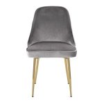 Marcel Gold and Silver Velvet Contemporary Dining Chairs (Set of 2) 19 Marcel Gold and Silver Velvet Contemporary Dining Chairs (Set of 2)