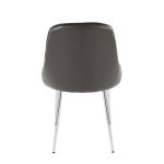 Marcel Grey Faux Leather Contemporary Dining Chairs (Set of 2) 17 Marcel Grey Faux Leather Contemporary Dining Chairs (Set of 2)
