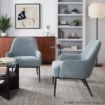 Marcel Light Blue Fabric Contemporary Accent Chair 13 Marcel Light Blue Fabric Contemporary Accent Chair
