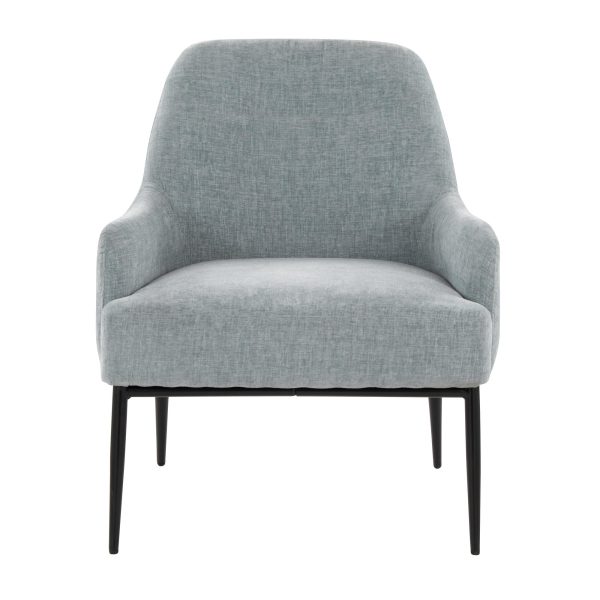 Marcel Light Blue Fabric Contemporary Accent Chair 7