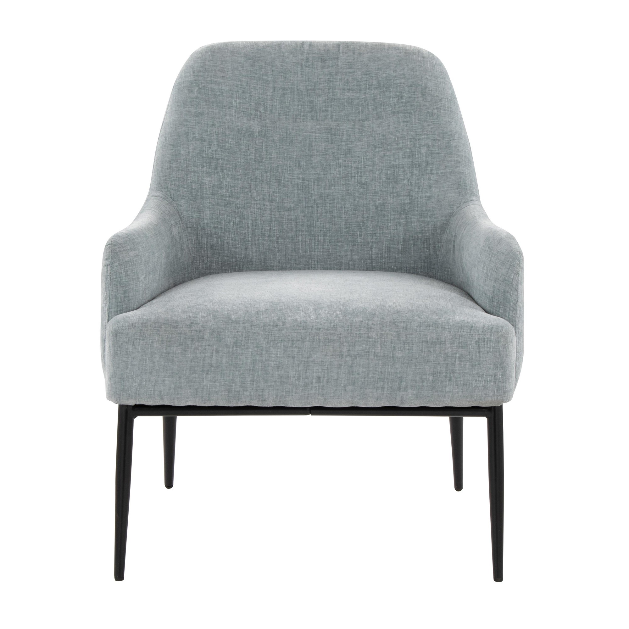 Marcel Light Blue Fabric Contemporary Accent Chair 8 Marcel Light Blue Fabric Contemporary Accent Chair - Image 8