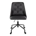 Marche Black Faux Leather Contemporary Adjustable Office Chair 16 Marche Black Faux Leather Contemporary Adjustable Office Chair