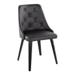 Marche Black Faux Leather Contemporary Dining Chairs (Set of 2) 11 Marche Black Faux Leather Contemporary Dining Chairs (Set of 2)
