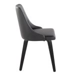 Marche Black Faux Leather Contemporary Dining Chairs (Set of 2) 12 Marche Black Faux Leather Contemporary Dining Chairs (Set of 2)