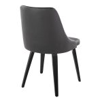 Marche Black Faux Leather Contemporary Dining Chairs (Set of 2) 13 Marche Black Faux Leather Contemporary Dining Chairs (Set of 2)