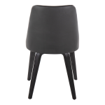 Marche Black Faux Leather Contemporary Dining Chairs (Set of 2) 14 Marche Black Faux Leather Contemporary Dining Chairs (Set of 2)