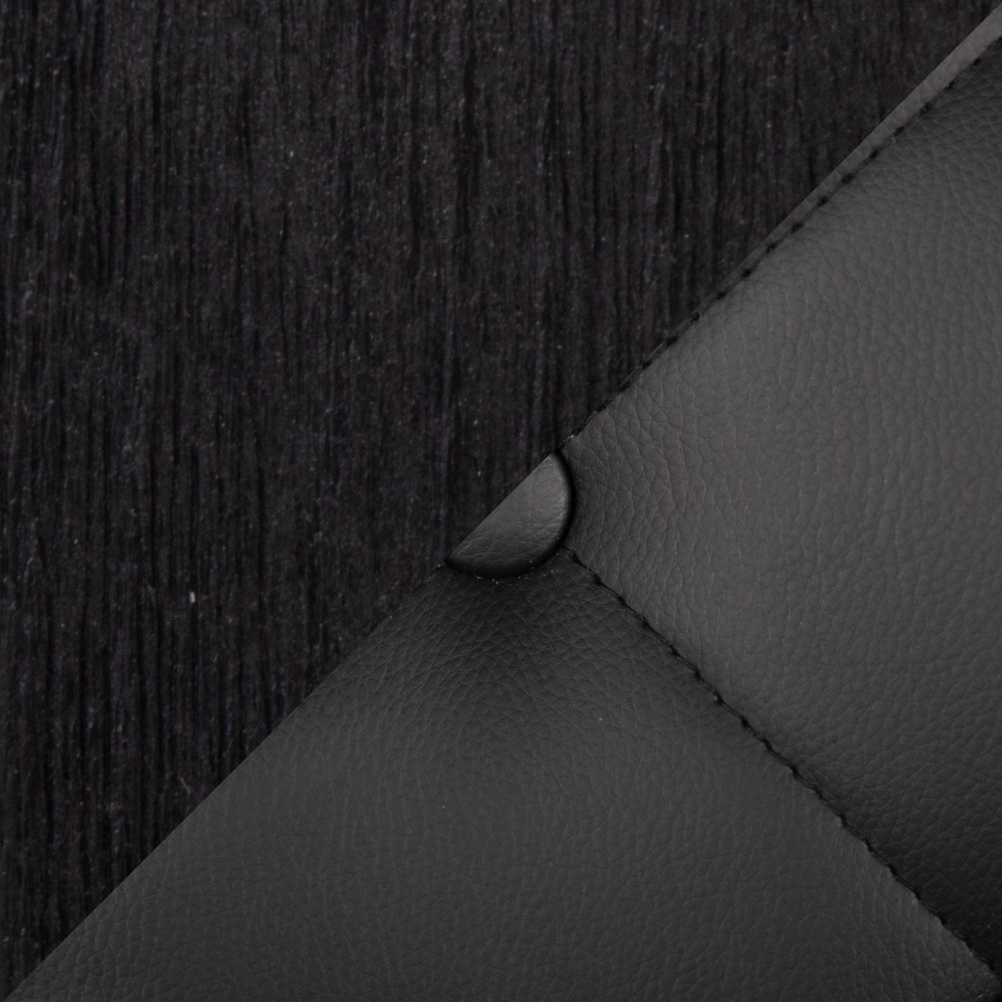 Marche Black Faux Leather Contemporary Dining Chairs (Set of 2) 8 Marche Black Faux Leather Contemporary Dining Chairs (Set of 2) - Image 8