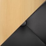Marche Black Faux Leather Gold Metal Contemporary Office Chair