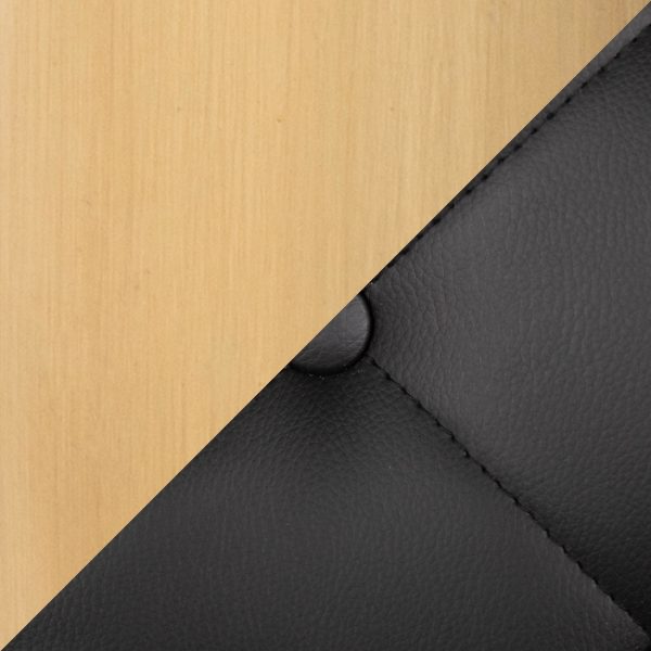 Marche Black Faux Leather Gold Metal Contemporary Office Chair 11