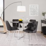 Marche Contemporary Black Faux Leather Chrome Accent Dining Chairs (Set of 2) 10 Marche Contemporary Black Faux Leather Chrome Accent Dining Chairs (Set of 2)