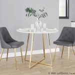 Marche Gold/Grey Contemporary Accent Dining Chairs (Set of 2) 9 Marche Gold/Grey Contemporary Accent Dining Chairs (Set of 2)