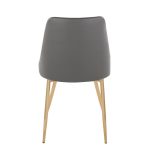 Marche Gold/Grey Contemporary Accent Dining Chairs (Set of 2) 14 Marche Gold/Grey Contemporary Accent Dining Chairs (Set of 2)