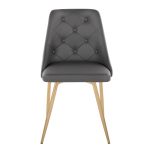 Marche Gold/Grey Contemporary Accent Dining Chairs (Set of 2) 15 Marche Gold/Grey Contemporary Accent Dining Chairs (Set of 2)