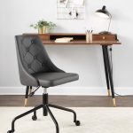 Marche Grey Faux Leather Contemporary Adjustable Office Chair 15 Marche Grey Faux Leather Contemporary Adjustable Office Chair