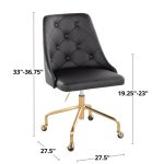 Marche Grey Faux Leather Contemporary Adjustable Office Chair 25 Marche Grey Faux Leather Contemporary Adjustable Office Chair