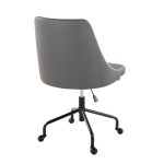 Marche Grey Faux Leather Contemporary Adjustable Office Chair 19 Marche Grey Faux Leather Contemporary Adjustable Office Chair