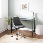 Marche Grey Faux Leather Contemporary Swivel Office Chair 11 Marche Grey Faux Leather Contemporary Swivel Office Chair