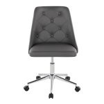 Marche Grey Faux Leather Contemporary Swivel Task Chair 15 Marche Grey Faux Leather Contemporary Swivel Task Chair