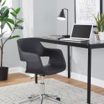 Margarite Black Faux Leather Contemporary Chrome Task Chair 9 Margarite Black Faux Leather Contemporary Chrome Task Chair