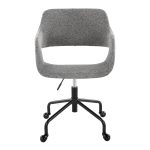 Margarite Contemporary Grey Fabric Adjustable Office Chair 11 Margarite Contemporary Grey Fabric Adjustable Office Chair