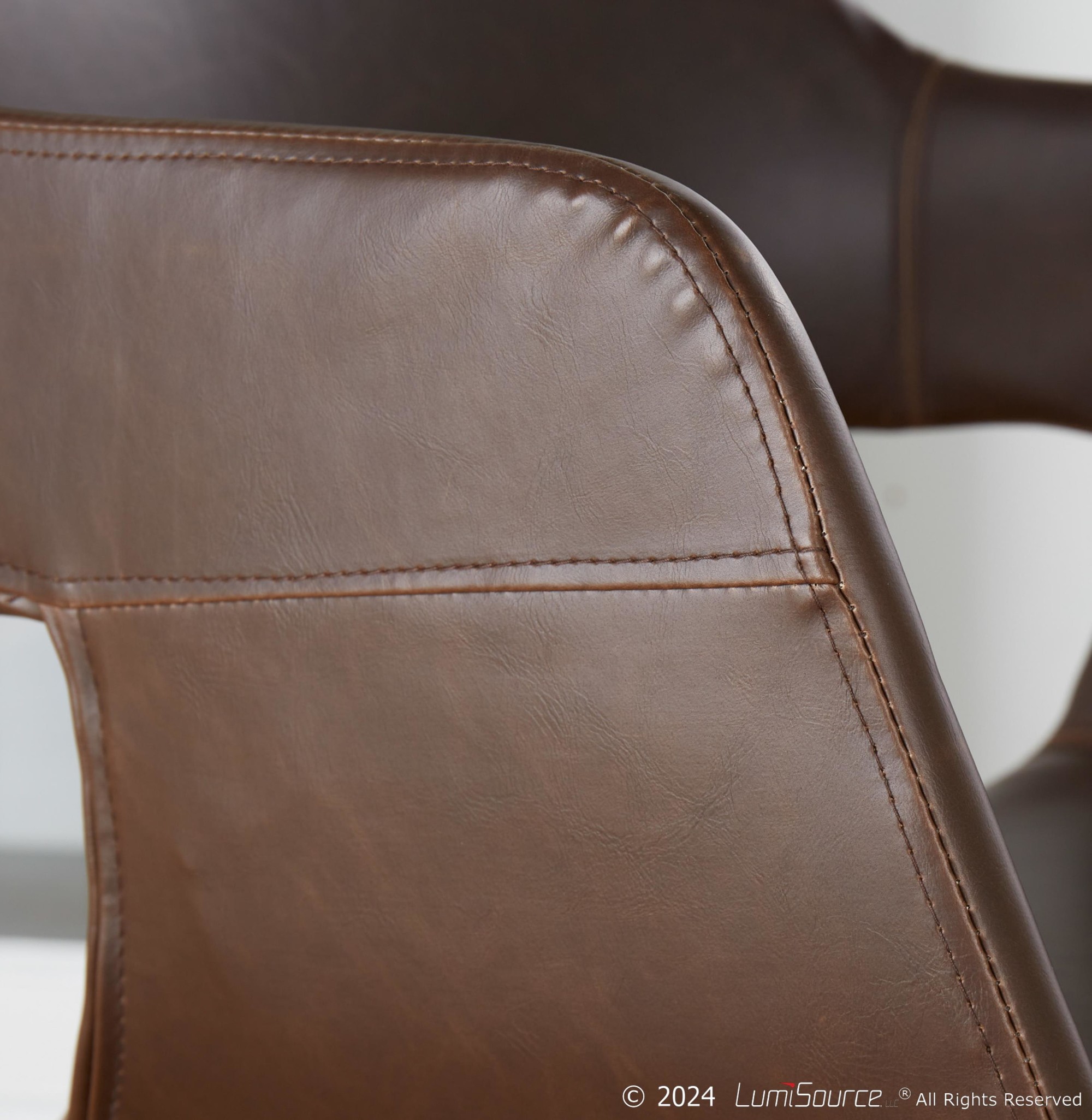 Margarite Gold and Espresso Contemporary Accent Chairs (Set of 2) 1 Margarite Gold and Espresso Contemporary Accent Chairs (Set of 2)