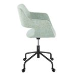 Margarite Light Green Contemporary Adjustable Office Chair
