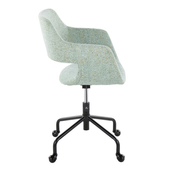Margarite Light Green Contemporary Adjustable Office Chair 1