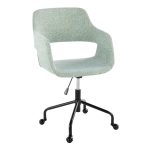 Margarite Light Green Contemporary Adjustable Office Chair