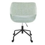 Margarite Light Green Contemporary Adjustable Office Chair