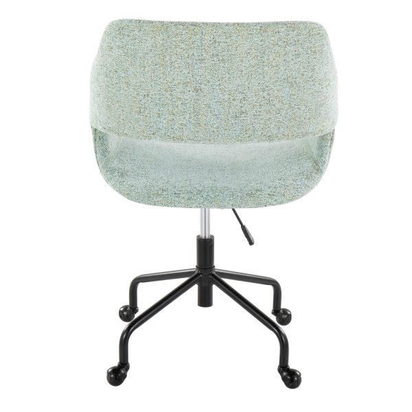 Margarite Light Green Contemporary Adjustable Office Chair 3