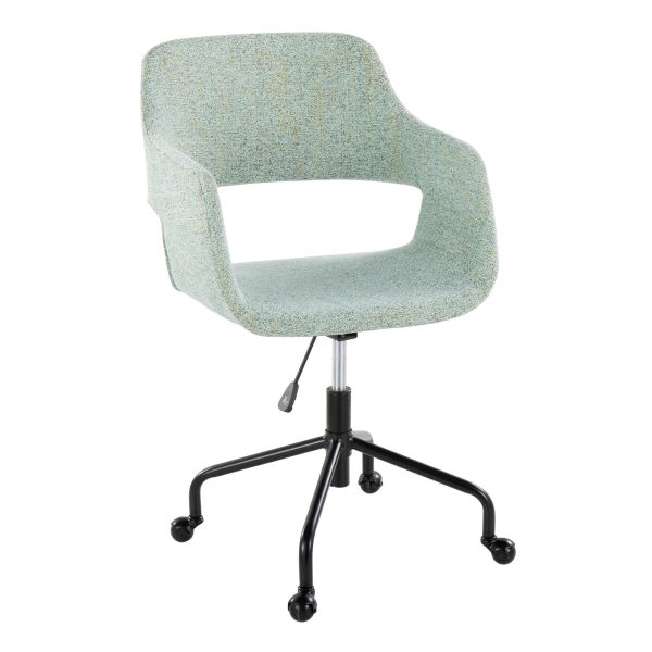 Margarite Light Green Contemporary Adjustable Office Chair