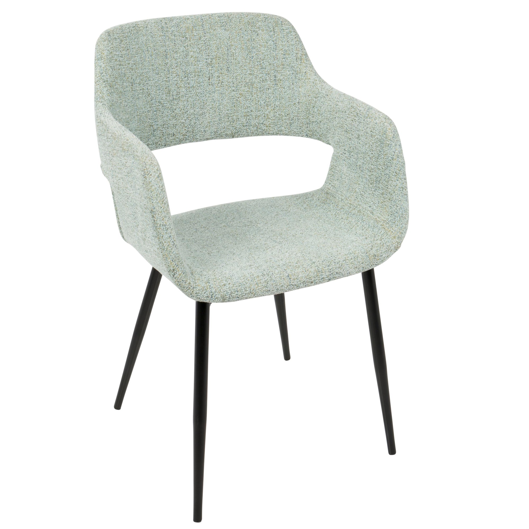 Margarite Mid-Century Light Green Dining Accent Chairs (Set of 2) 4 Margarite Mid-Century Light Green Dining Accent Chairs (Set of 2) - Image 4