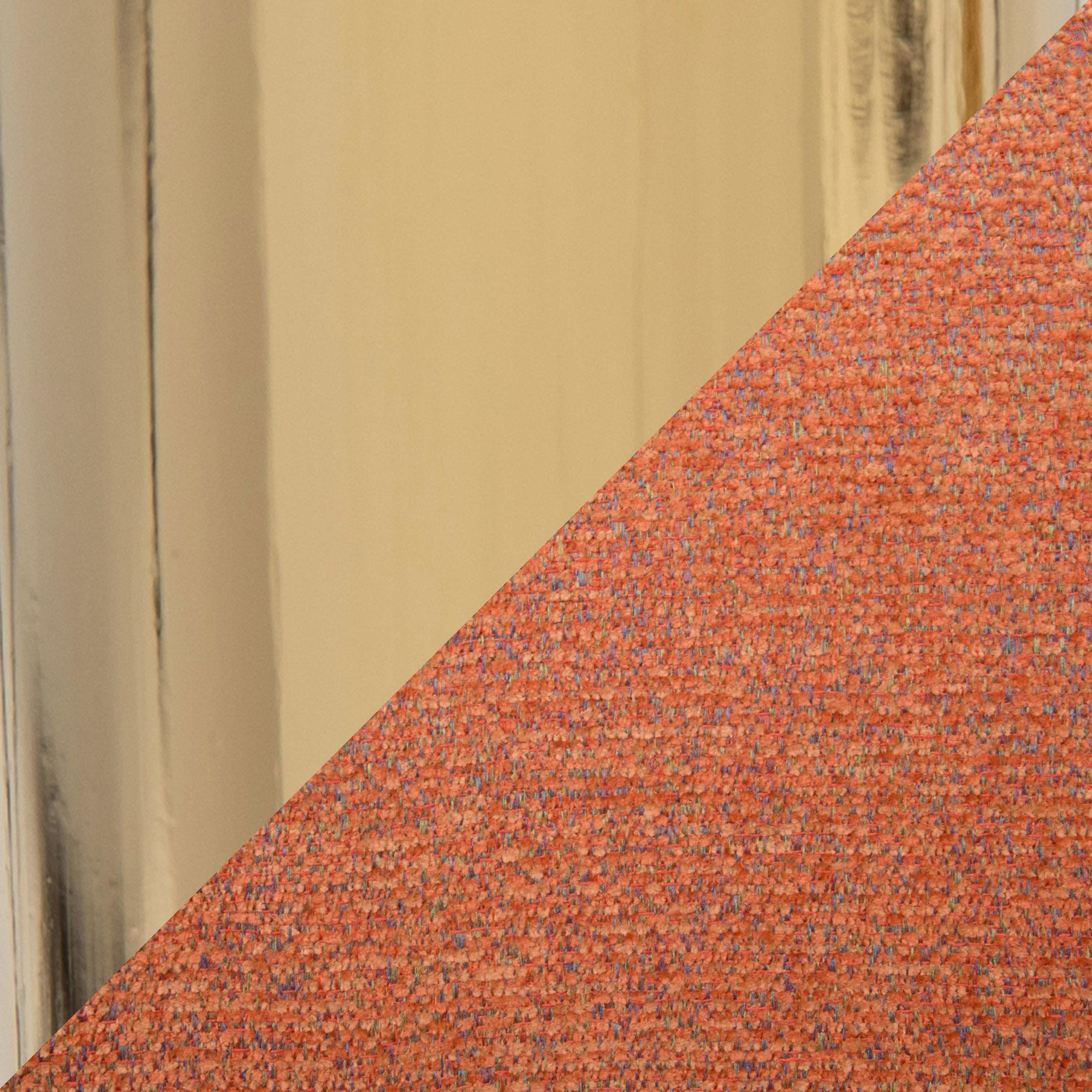 Margarite Orange Fabric Contemporary Gold Metal Task Chair 9 Margarite Orange Fabric Contemporary Gold Metal Task Chair - Image 9